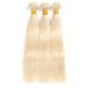 613# blonde remy human hair weave bundles-body wave & straight