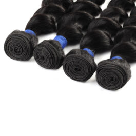 Loose deep wave virgin human hair bundles – 3 pcs hair weaves