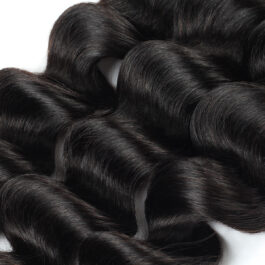 Loose deep wave virgin remy human hair bundles – 3 pcs hair weaves