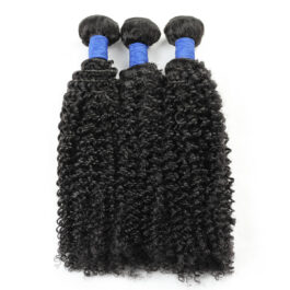 Curly virgin human hair bundles – 3 pcs hair weaves