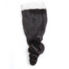 Loose wave remy human hair 4x4 lace closure