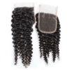 Curly remy human hair 4x4 lace closure