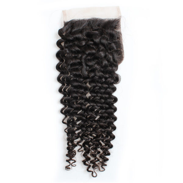 Curly remy human hair 4x4 lace closure