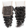 Deep wave remy human hair 4x4 lace closure