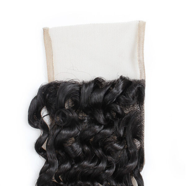 Deep wave remy human hair 4x4 lace closure
