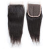 Straight remy human hair 4x4 lace closure