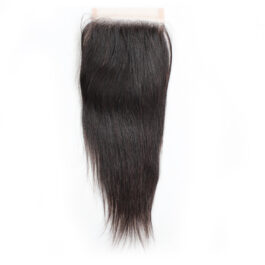 Straight 100% virgin remy human hair 4×4 lace closure