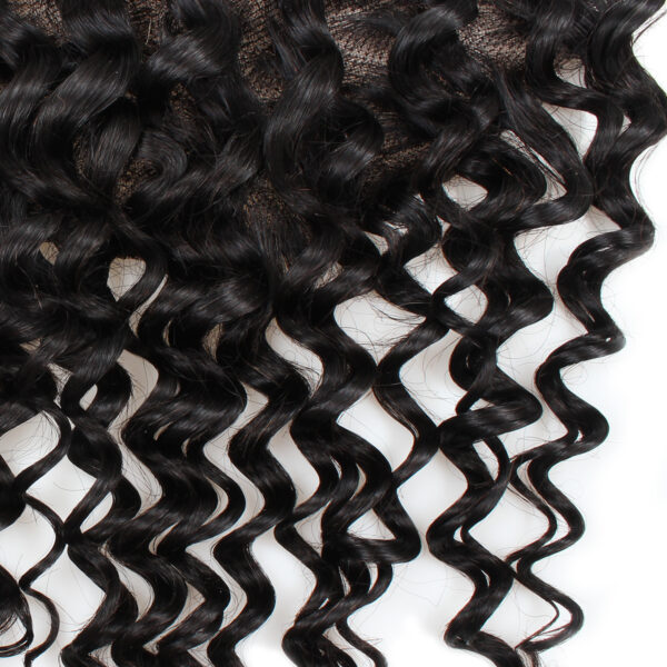 Deep wave human hair 13x4 lace frontal