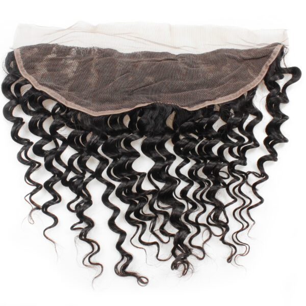 Deep wave human hair 13x4 lace frontal
