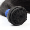 Straight natural black remy human hair weave bundles
