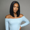 Straight bob wig - short virgin remy human hair lace front wig