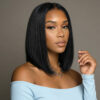 Straight bob wig - short virgin remy human hair lace front wig