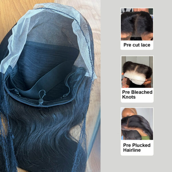 13×4 HD lace frontal wigs – glueless wear & go 100% virgin remy human hair wigs with drawstring – factory direct affordable price