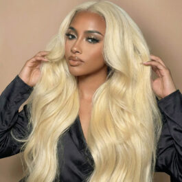 613 frontal wig – 150% density virgin remy human hair blonde 13×4 HD lace front wigs