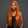 Ginger orange HD lace front wig