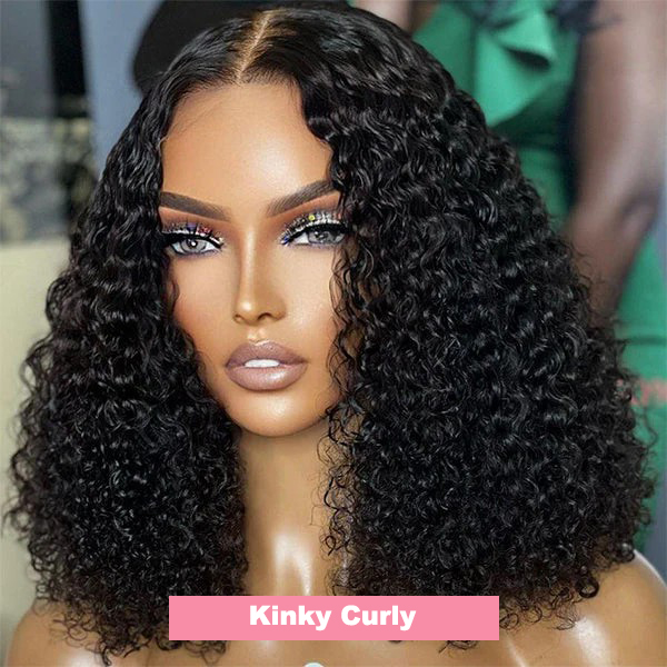 kinky curly bob wig
