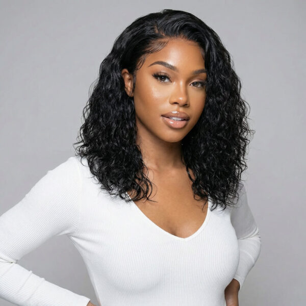 Loose wave bob wig - short virgin remy human hair lace wigs