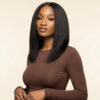 Yaki straight bob wig - short virgin remy human hair 13x4 - 4x4 lace wigs