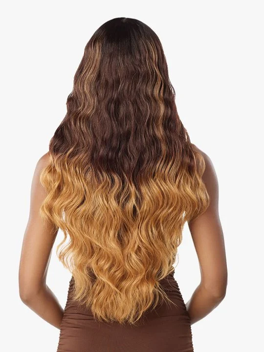 Ombre body wave glueless 150% density human hair 13x4 lace front wig