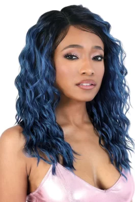 Otindigo blue lace front wig – glueless 150% density 13×4 human hair lace wigs