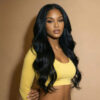 Body wave 360 lace wig - virgin remy human hair wig for black women for sale
