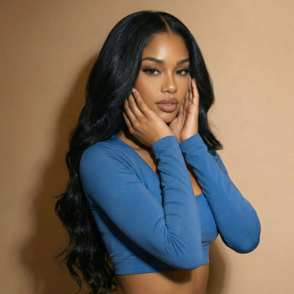 Body wave full lace wig - virgin remy human hair wig for black women for sale