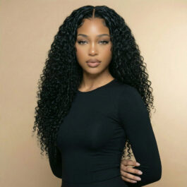 Deep wave 360 lace wig – virgin remy human hair wig for sale