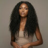 Glueless kinky curly 13 x 4 HD lace front wig - virgin remy human hair wear go lace wigs