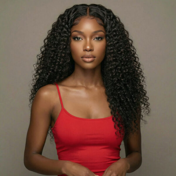 Glueless kinky curly glueless 5x5-4x4 HD lace closure wig - virgin remy human hair wear go lace wig