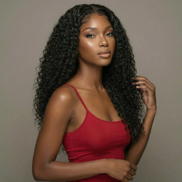 Glueless kinky curly glueless 5x5-4x4 HD lace closure wig - virgin remy human hair wear go lace wig