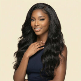 Glueless loose wave 13 x 4 HD lace front wig – 180% density human hair wear & go lace wigs