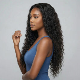 Loose deep wave glueless 5×5/4×4 HD lace closure wig – 180% density virgin remy human hair wear & go lace wig