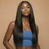 Straight glueless 5x5-4x4 HD lace closure wig virgin remy human hair wear go lace wig
