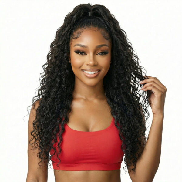 Water wave full lace wig - virgin remy human hair wig for black women for sale
