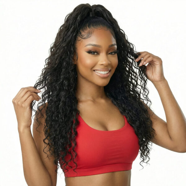 Water wave full lace wig - virgin remy human hair wig for black women for sale