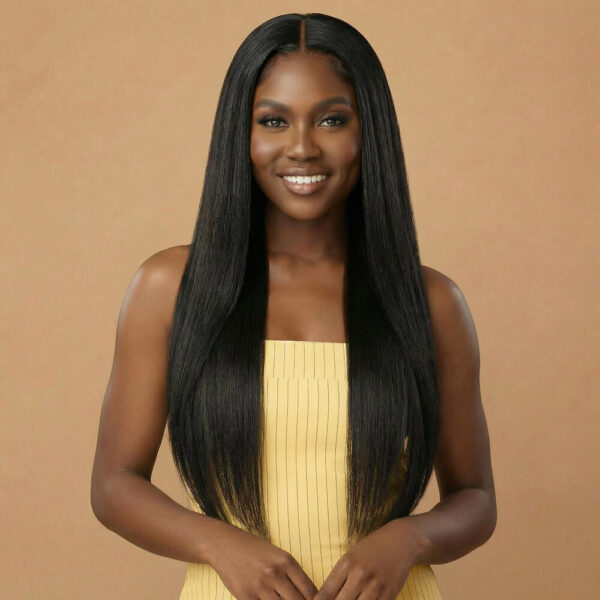 Yaki straight full lace wig - virgin remy human hair wig for black women for sale