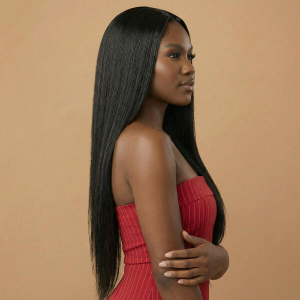 Yaki straight glueless 5x5 - 4x4 HD lace closure wig - 180 density virgin remy human hair wear go lace wig