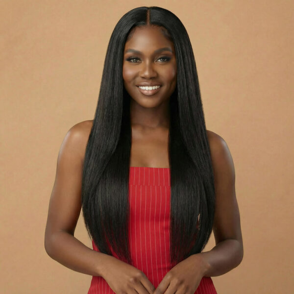 Yaki straight glueless 5x5 - 4x4 HD lace closure wig - 180 density virgin remy human hair wear go lace wig
