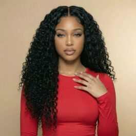 Deep wave full lace wig – virgin remy human hair wig for sale