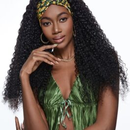 Glueless curly headband wig – glueless virgin remy human hair wig