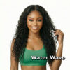 water wave human hair lace wigs
