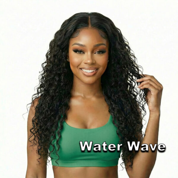 water wave human hair lace wigs