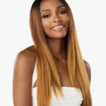 Glueless 150% density human hair ombre 13x4 lace front wig