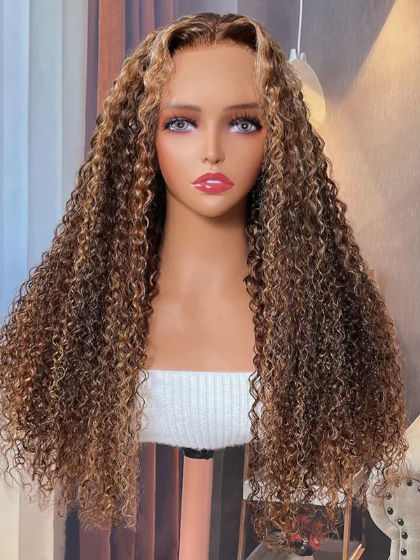 Glueless highlight HD lace wig
