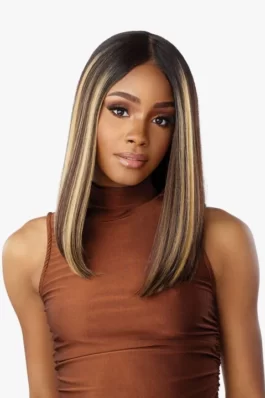 Highlighted ombre bob wig – 150% density short human hair lace wig