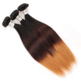 3 pcs ombre 3-tone virgin human hair weaves bundles