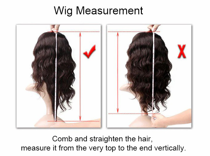 how to measure hair length, how to measure wig length