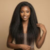 Kinky-straight-13-x-4-HD-lace-front-wig-glueless-virgin-remy-human-hair-wear-go-lace-wigs