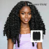 Burmese curly virgin remy human hair weft bundles