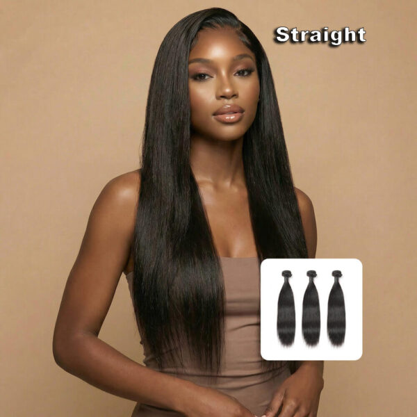 straight virgin remy human hair weft bundles
